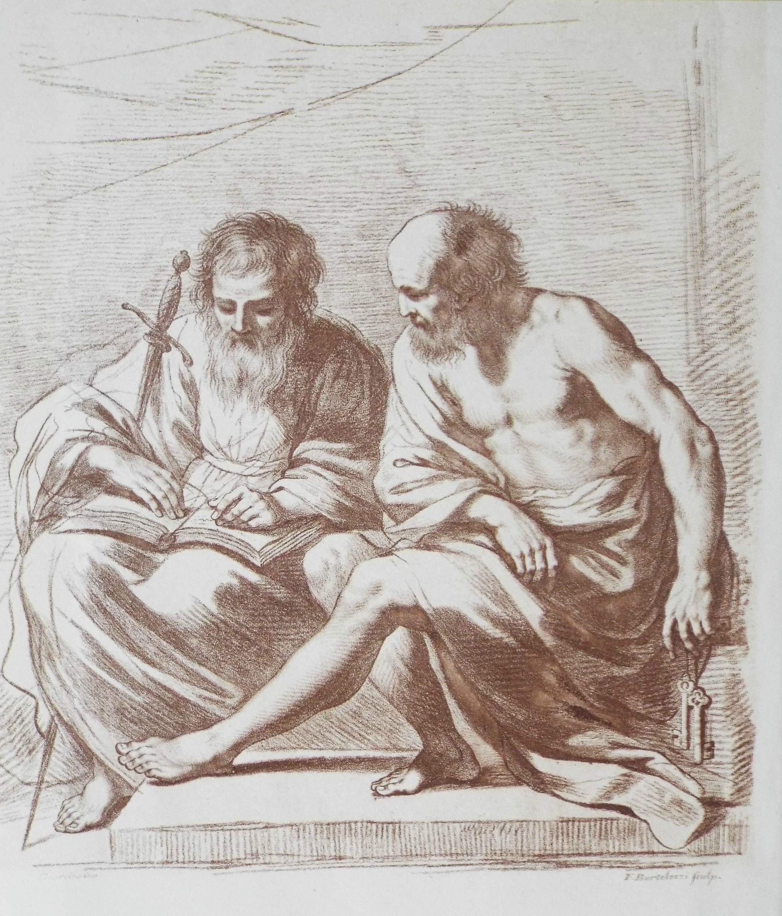 Etching with stipple - Guercino - Bartolozzi